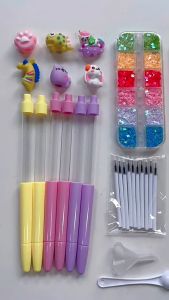 Oldlaiben 6/16 Pcs DIY Glitter Pen Making Kit Magic Quicksand Pen Kids Creative Art Toy Gift Handmade Art Set