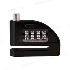 SEAMETAL Motorcycle Password Disc Brake Lock Anti-pry Disc Lock Waterproof Rust-proof Electric Car Bike Anti-theft Lock
