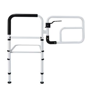 Bed Rails for Elderly Adults Safety Adjustable Height Bed Assist Rail with Non-Slip Handle & Storage Pocket Bed Cane for Pregnant Disabled