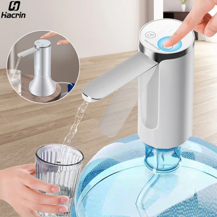 Electric Water Gallon Bottle Pump Automatic Folding Water Bottle Pump