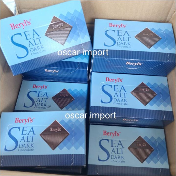 Beryl's Sea Salt Dark Chocolate 60g Coklat hitam dengan Garam laut ...