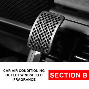 Semetal điều hòa không khí trong ô tô Vent bao gồm phổ quát chống trực tiếp thổi gió baffle xe máy điều hòa Outlet hương liệu kính chắn gió