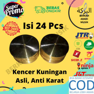 kencer kuningan asli anti 24pcs karat kencer hadroh kencer rebana kencer terbangan bisa COD