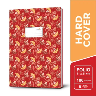 Buku Hardcover Folio Paperline 100 lembar ( 1buku )