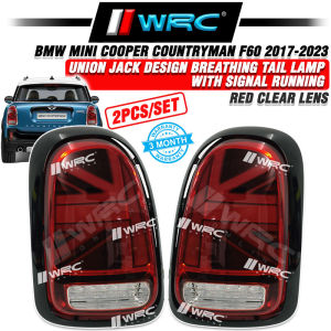 BMW Mini Cooper Countryman F60 2017 - 2023 Union Jack Design Breathing Tail Lamp With Signal Running