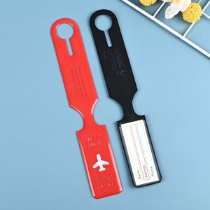 10pcs Pvc Waterproof Travel Luggage Id Tag / Check In Boarding Anti Loss Tag Identification Plate