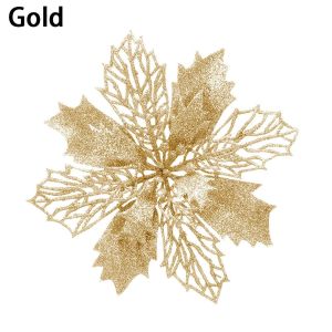 SKJK สีสัน ตกแต่งปีใหม่ ประดิษฐ์ ดอกไม้คริสต์มาส ตกแต่งต้นคริสต์มาส ตกแต่งบ้านคริสต์มาส ดอกไม้ปลอม