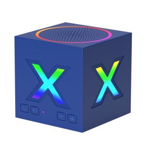 RGB Cube Bluetooth Speaker Portable Gaming Ambient Light Wireless Speaker Support TF Card AUX Handsfree Call