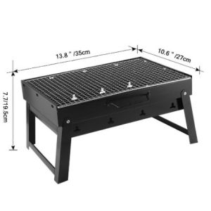 🇸🇬 <LazMall> BBQ 60cm / 35cm Charcoal Camping Grill Outdoor Barbeque Set with Stand Portable Picnic Foldable
