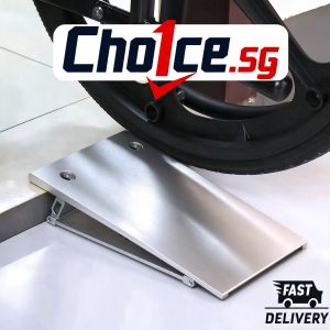 Foldable Aluminum Wheelchair Ramp Portable Threshold Ramp for Doorways Steps
