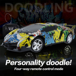 Car Toys 1:24 Remote Control Car 4 Channels Wireless Operation Fall Resistant Rotating Stunt Toy Car Christmas Gift For Kids