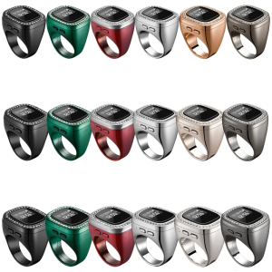 Large Tasbih Finger Counter Rings Intelligent Azan Alarm Vibration Reminder Electronic Tasbih Finger Counter for Prayer