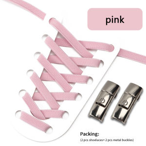 Giày Thể Thao 22 Màu Dây Giày Không Buộc Dây Giày Press Khóa Kim Loại Dây Giày Đàn Hồi Dành Cho Người Lớn Trẻ Em Giày Lười Phụ Kiện Mở Rộng 8MM