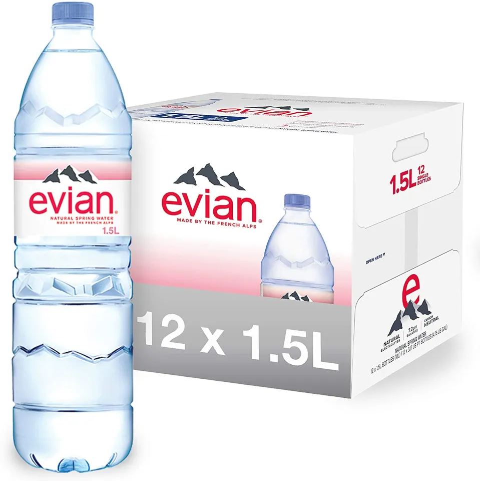 Evian Natural Mineral Water X12 Bottles Carton Lazada Singapore