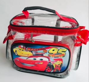 tas mika anak sekolah paud / tas serbaguna / tas makan / tas ulang tahun / tas mika / goodiebag Premium karakter CARS MOVIE anak