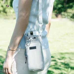 💝💟【Special price】Be Cools กระเป๋าใส่ขวดน้ำแบบพกพาพร้อมสายคล้องไหล่ปรับได้ปลอกหุ้มถ้วยสุญญากาศเก็บความร้อน