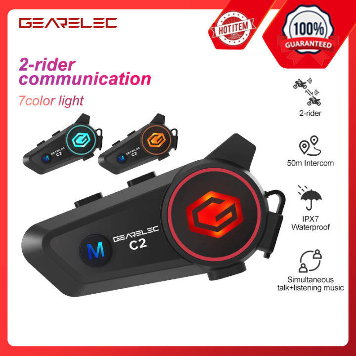 GEARELEC C2 motorcycle helmet intercom headset 5.3 Bluetooth 2