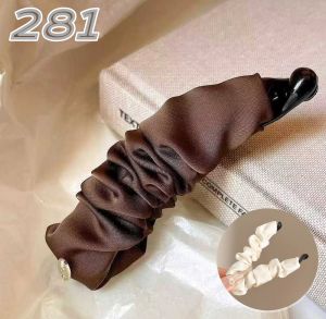 1pcs Satin Banana Hair Clip Ponytail Clamp Vertical Twist Hairpin Hair Stylish