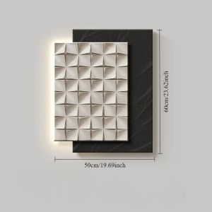 xpkQ Canvas Living Room Creative Decorative Painting Solid Geometry Moulding Canvas Painting Modern Nordic Luxury Room Decoration 4Y1Z7