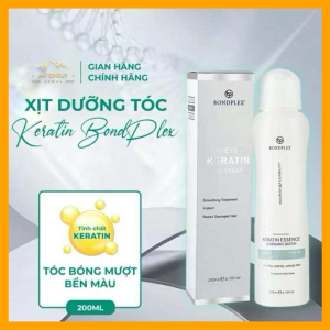 [Chính Hãng]  Xịt Dưỡng Keratin Bondplex Chăm Sóc Tóc Đa Tầng Phục Hồi Chuyên Sâu Dưỡng Ẩm Tóc Suôn Mượt 200ml Tặng [Lược Gỡ Rối Tóc]