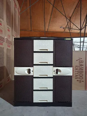 NEW! 2525 BAMBOO RATTAN DUAL CABINET/DUAL CABINET/DURABOX/DRAWER/ORGANISER/PLASTIC RATTAN DRAWER #drawer #cabinet #dualcabinet #platicrattandrawer #organiser #bamboorattandualcabinet
