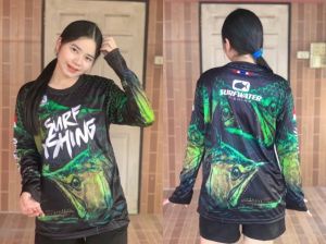เสื้อกีฬา เสื้อตกปลา Fishing tFactory แขนยาว ผ้าเสื้อกีฬา ผ้ากันUV ใส่ไม่ร้อน คุณภาพดี ระบายเหงื่อได้ดี
