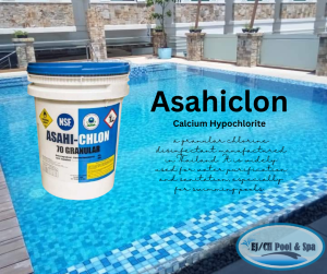 Asahi Chlon 70% High-Quality Calcium Hypochlorite Granular for Pool & Spa Cleaning - 45kg