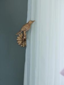 ZZSA Light Luxury Retro Brass Curtain Hook Personalized and Creative Bird Curtain Buckle Z1H5K