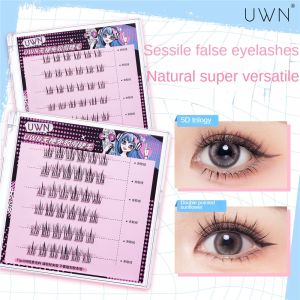Trotinic 【COD】🔥UWN False Eyelash Glue-free Single Cluster Segmented Eyelash Extensions Thicken Long-lasting Curling Self-Adhesive Softer Lashes Natural For Beginners Eye Makeup Accessories