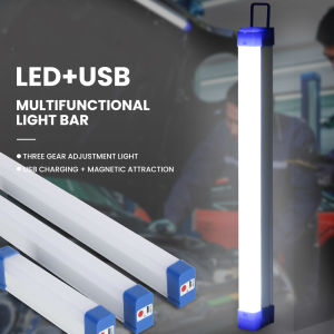 【Buy 1 Take 1】5 Modes Rechargeable Light LED Energy Saving USB Emergency Light 20W 40W 60W T5 Magnetic Night Portable LED Tube Light Bar