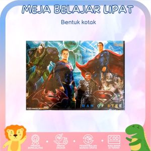 Meja Belajar Anak Lipat Kotak - Pilih Multifungsi Portable Karakter Kartun