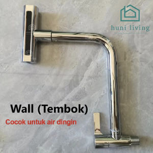 Keran Air Cuci Piring/Kran Angsa Fleksibel Dapur/Kran Wastafel/Kran Air Tembok/Kran Shower 1/2 Inci