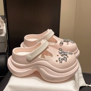 [Free Shipping] New Women’S Summer Clogs Breathable And Non-Slip Made Of EVA Material With A Thick Sole For Added Height And A Fashionable Closed-Toe Design