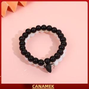 Miễn phí vận chuyển✨ 2PCS Black White Bracelet Fashion Couple Friend Matching Magnet Love Bracelet