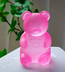 Needoh Bear Squishy Toy Decompression Ball Toy Transparent Bear