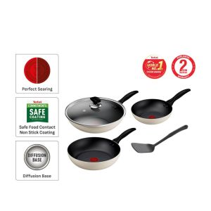 Tefal Quickchef 7pcs Set Moringa Green (FP20/24 SCP18 WP28 Spatula)