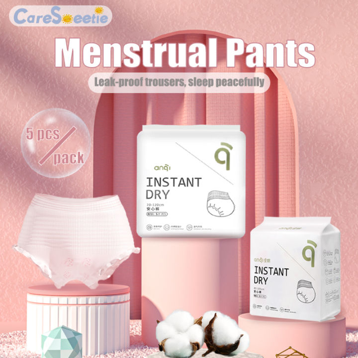 Caresweetie Disposable Menstrual Pants Super Absorbent Menstrual Pants Feminine Care Sanitary 7872