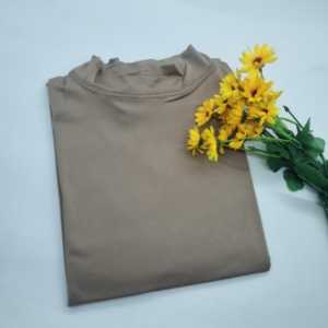 Manset Baju Turtleneck Muslimah Plus Size LD 130 Lengan Panjang Warna Polos Premium