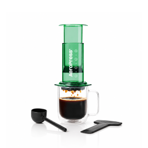 AeroPress Clear Colours 3 in 1 Coffee Press & Travel Go Plus Complete Travel System Coffee Maker