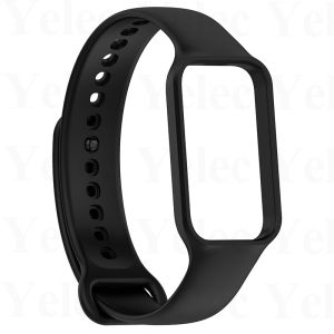 สายซิลิโคนสำหรับ Xiaomi สมาร์ท8สายรัดและเคสแบบรวมสำหรับ Smartwatch Mi Band 8 Active