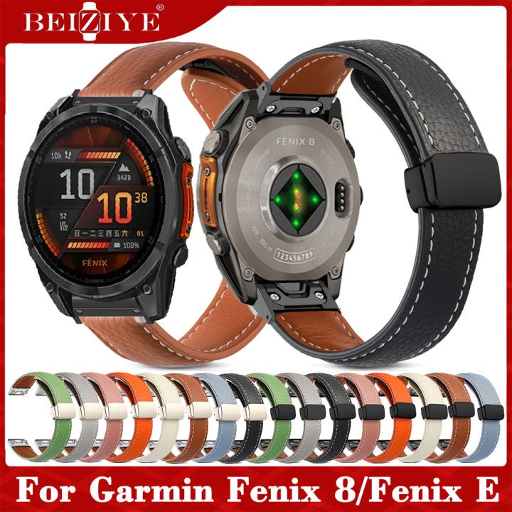 Leather Band Garmin Fenix 5s Plus Watch Bands Quick Fit Hole
