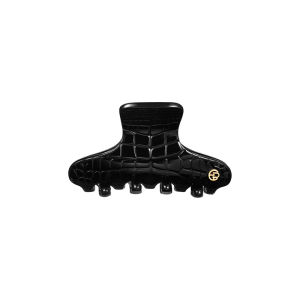 EVITA PERONI [SG] Gianna Shark Clip | Large and Medium Size | Embossed Texture | Croc Leather Pattern