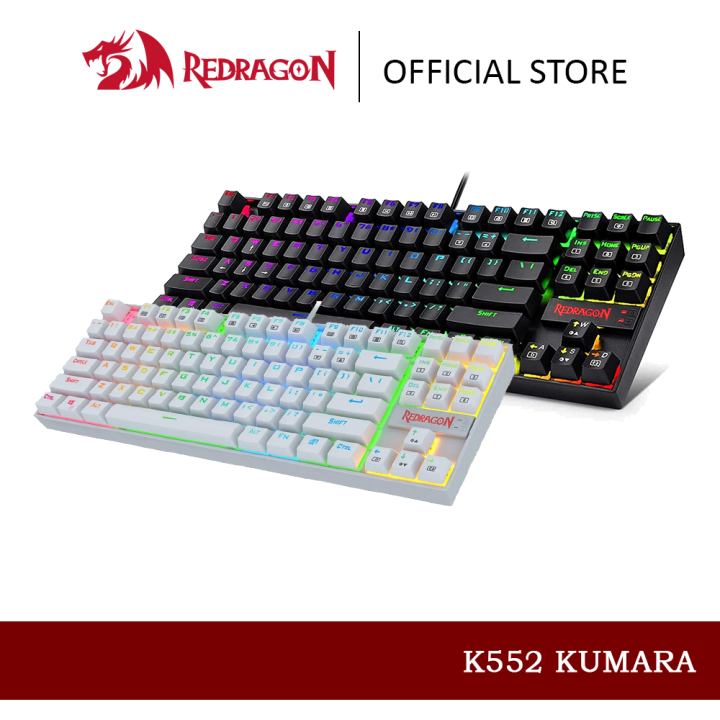 Redragon K552 Kumara Gaming Mechanical Keyboard TKL Compact | Lazada