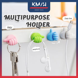 1pc Multipurpose Cable Clip Key Holder Thumb Hooks Wire Cables Organizer Wall Hooks Hanger Strong Wall Storage Holder