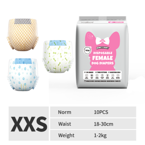Dono Pet Club Male&Female 20PCS Dog Diaper Pet Wraps Diaper Female Diapers XXS XS S M L XL XXL