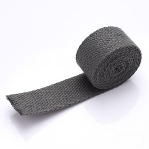 NEXTYOO 1 Meter Length Cotton Webbings Tape 20mm Width 1.3mm Thickness Backpack Label Band Practical Solid Color Bias Binding Tape For Bag Strap