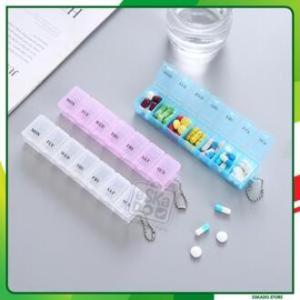 PG kotak kemasan pil strip panjang kotak obat 7 sekat