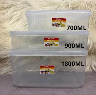 Wadah Penyimpanan Makanan PP-5 Food Grade Food Container Box Transparan Tahan Panas