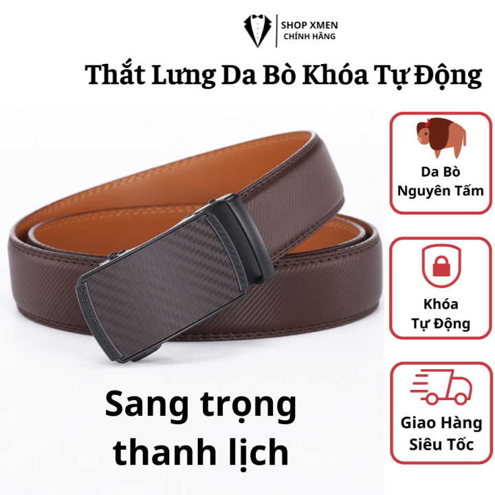 Thắt Lưng Nam Da Cao Cấp Khóa Tự Động Dễ Sử Dụng Kiểu Dáng Thanh Lịch ...