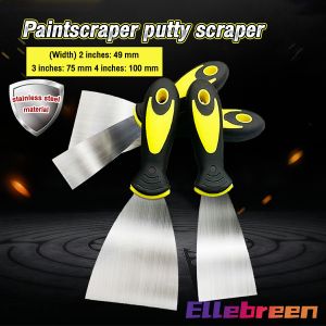 Stainless Steel Paintscraper putty scraper spatula Rubber Handle